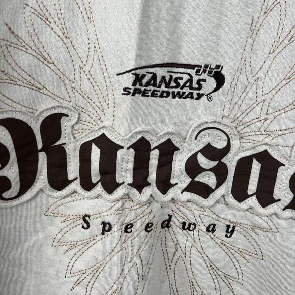 Vintage 00s y2k Womens Racing Hoodie Kansas Speedway Pullover - Picture 3 of 7